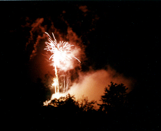 sztuczne ognie w Dobczycach, 18 lipca 1999