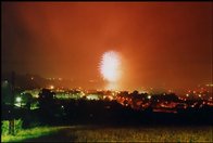 sztuczne ognie podczas Dni Dobczyc 2000 