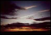 Zachód słońca - widok z Góry Zamkowej 