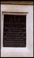 Tablica nagrobna Józia Dziamy na cmentarzu Jeleniec w Dobczycach, po renowacji wykonanej staraniem Społecznego Komitetu Opieki nad Zabytkami Dobczyc