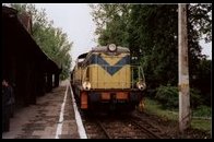 10.06.2001 SU42-511 z pociągiem 6627 na przystanku osobowym Rabka Zdrój