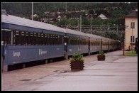 Popołudniowy pociąg do Kiruny. Narwik, 1.VII.2001
