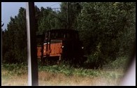 Dwie lokomotywy spalinowe Z70 jadące luzem na południe od Sundsvall. 5.VII.2001