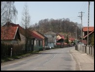 Dobczyce, ul. Kilińskiego - widok w kierunku Rynku